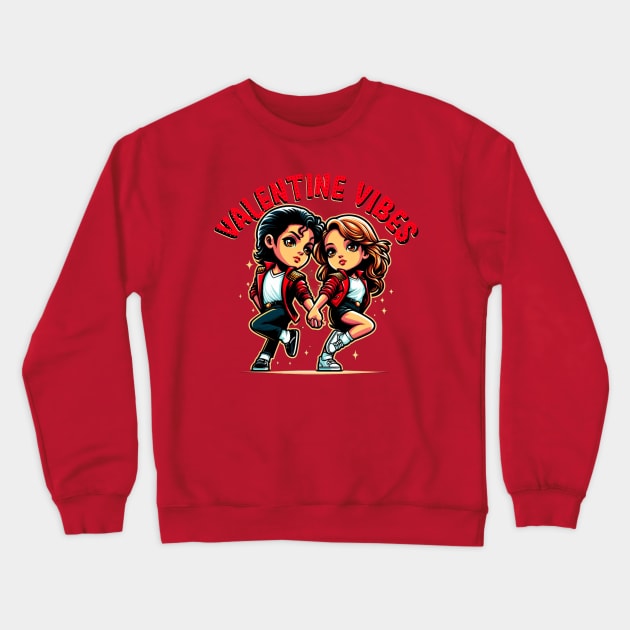 Valentine's Day Vibes Crewneck Sweatshirt by fadinstitute